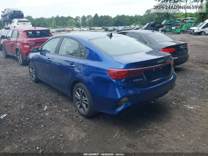 2022 Kia Forte Lxs VIN: 3KPF24AD9NE465999 Lot: 42596627