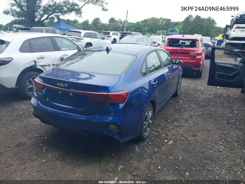 2022 Kia Forte Lxs VIN: 3KPF24AD9NE465999 Lot: 42596627