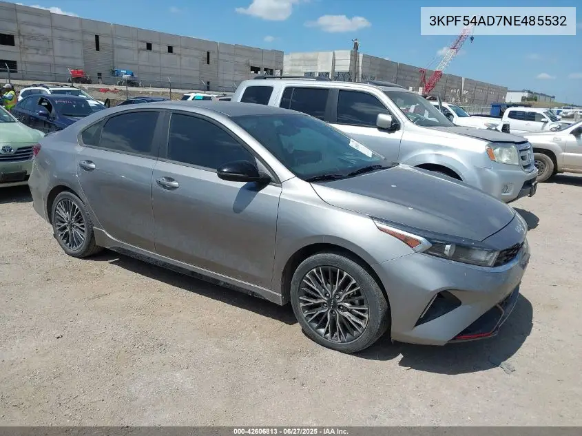 2022 Kia Forte Gt-Line VIN: 3KPF54AD7NE485532 Lot: 42606813