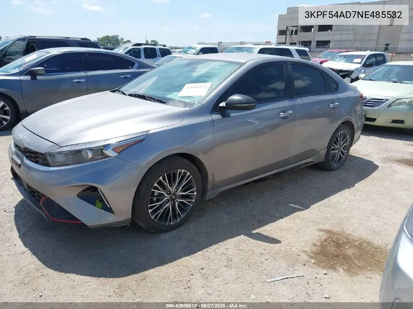 2022 Kia Forte Gt-Line VIN: 3KPF54AD7NE485532 Lot: 42606813