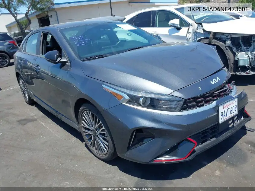 2022 Kia Forte Gt-Line VIN: 3KPF54AD6NE473601 Lot: 42613871