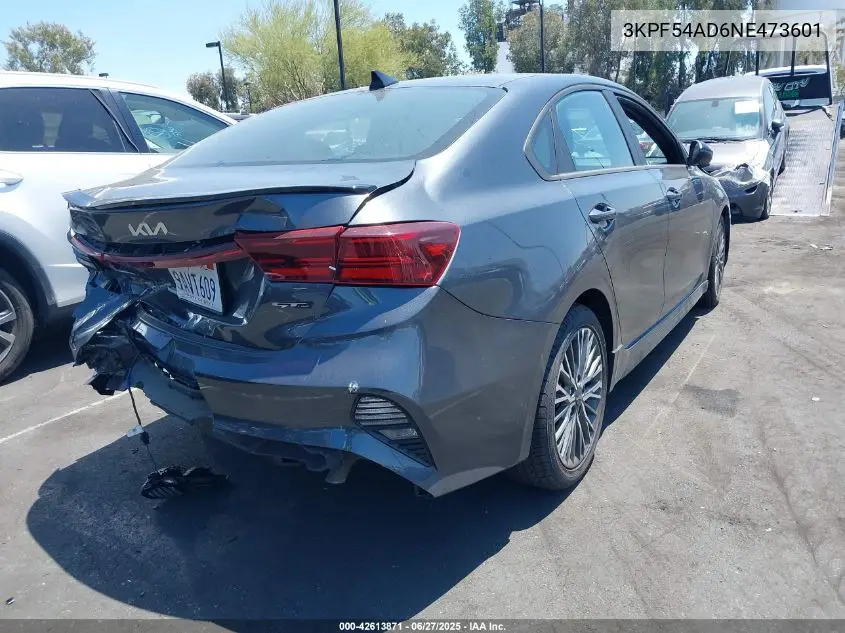 2022 Kia Forte Gt-Line VIN: 3KPF54AD6NE473601 Lot: 42613871