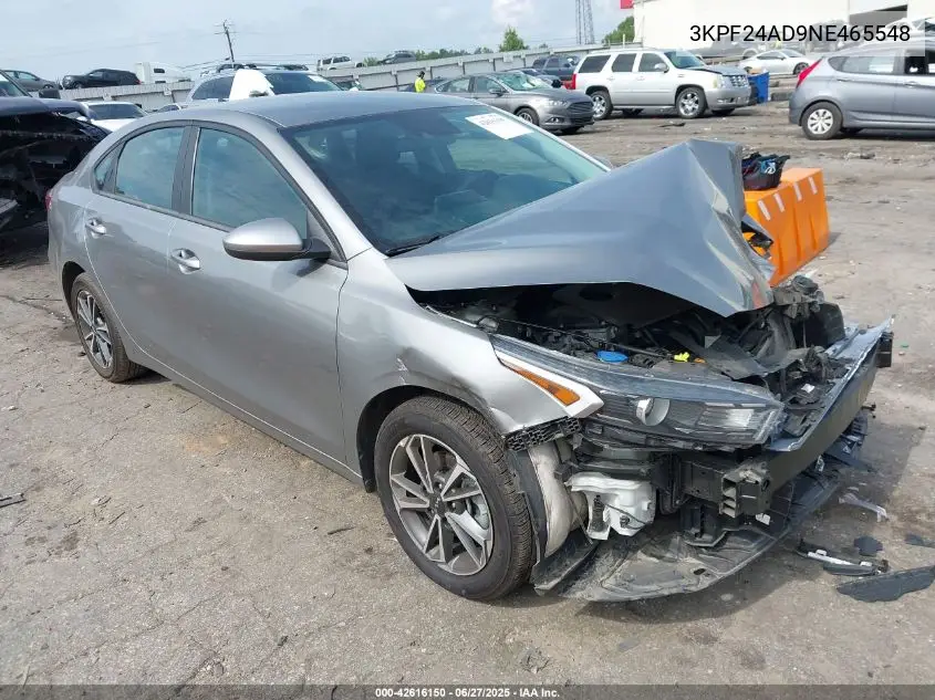 2022 Kia Forte Lxs VIN: 3KPF24AD9NE465548 Lot: 42616150