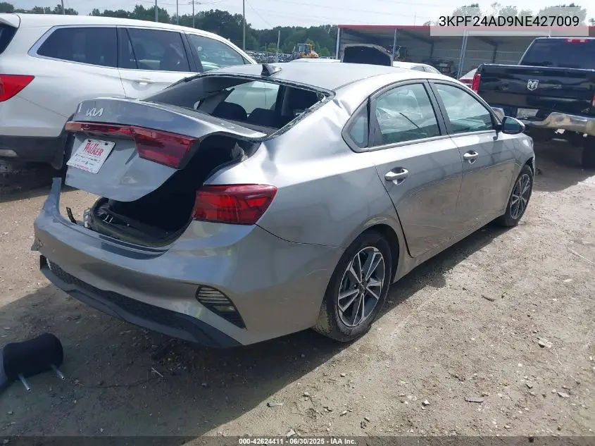 2022 Kia Forte Lxs VIN: 3KPF24AD9NE427009 Lot: 42624411