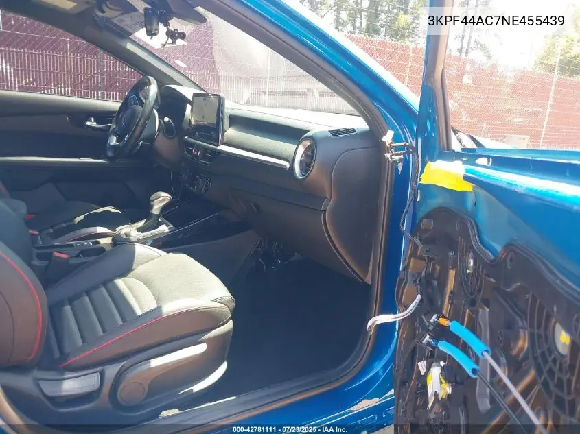 2022 Kia Forte Gt VIN: 3KPF44AC7NE455439 Lot: 42781111