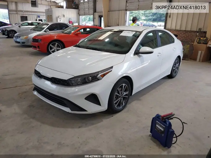 2022 Kia Forte Lxs VIN: 3KPF24ADXNE418013 Lot: 42790610