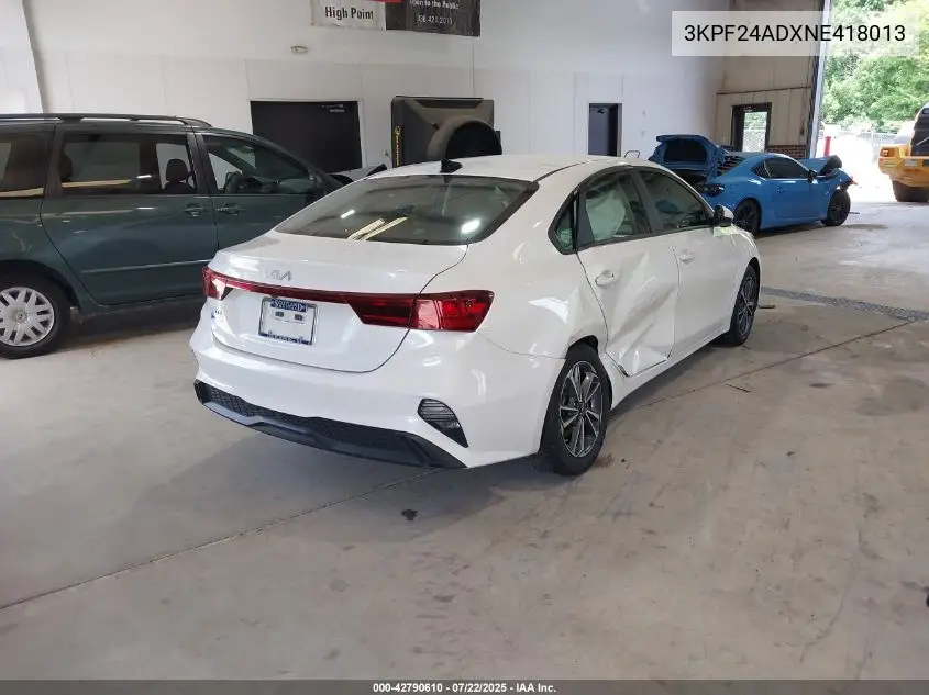2022 Kia Forte Lxs VIN: 3KPF24ADXNE418013 Lot: 42790610