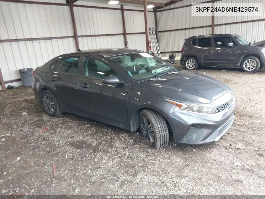 2022 Kia Forte Lxs VIN: 3KPF24AD6NE429574 Lot: 42816162