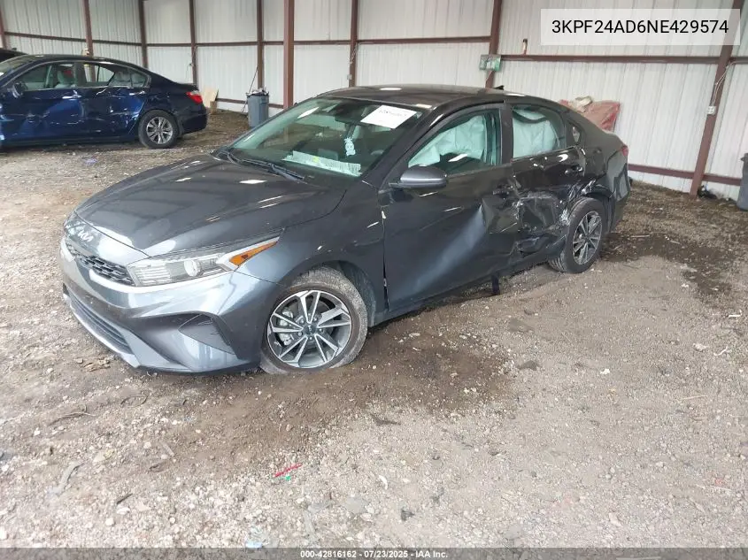 2022 Kia Forte Lxs VIN: 3KPF24AD6NE429574 Lot: 42816162