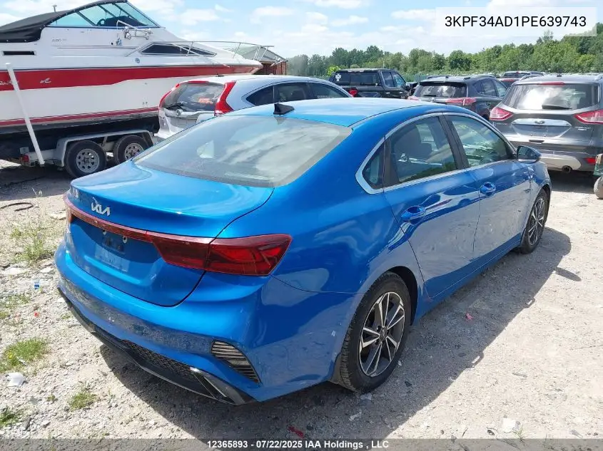 2023 Kia Forte Ex/Ex+/Ex Premium VIN: 3KPF34AD1PE639743 Lot: 12365893