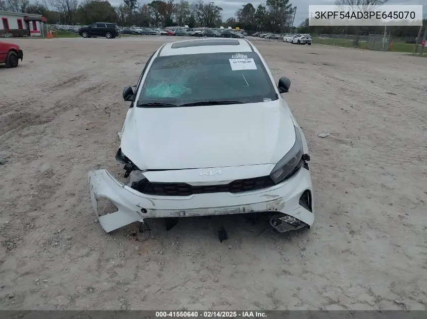 2023 Kia Forte Gt-Line VIN: 3KPF54AD3PE645070 Lot: 41550640