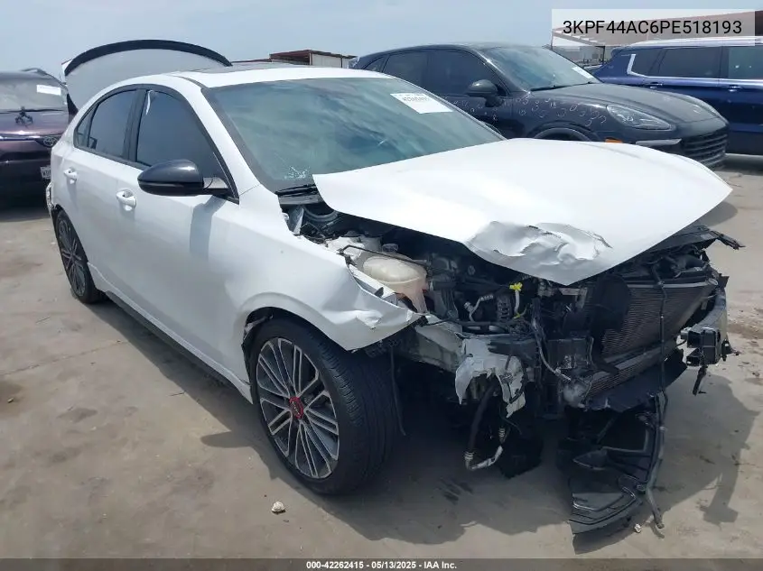 2023 Kia Forte Gt VIN: 3KPF44AC6PE518193 Lot: 42262415