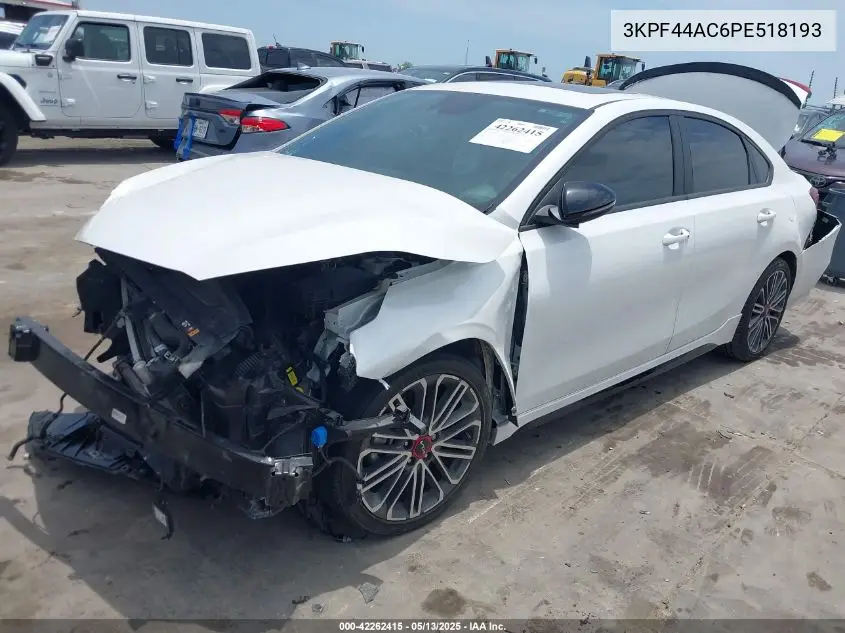 2023 Kia Forte Gt VIN: 3KPF44AC6PE518193 Lot: 42262415