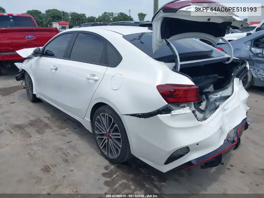 2023 Kia Forte Gt VIN: 3KPF44AC6PE518193 Lot: 42262415