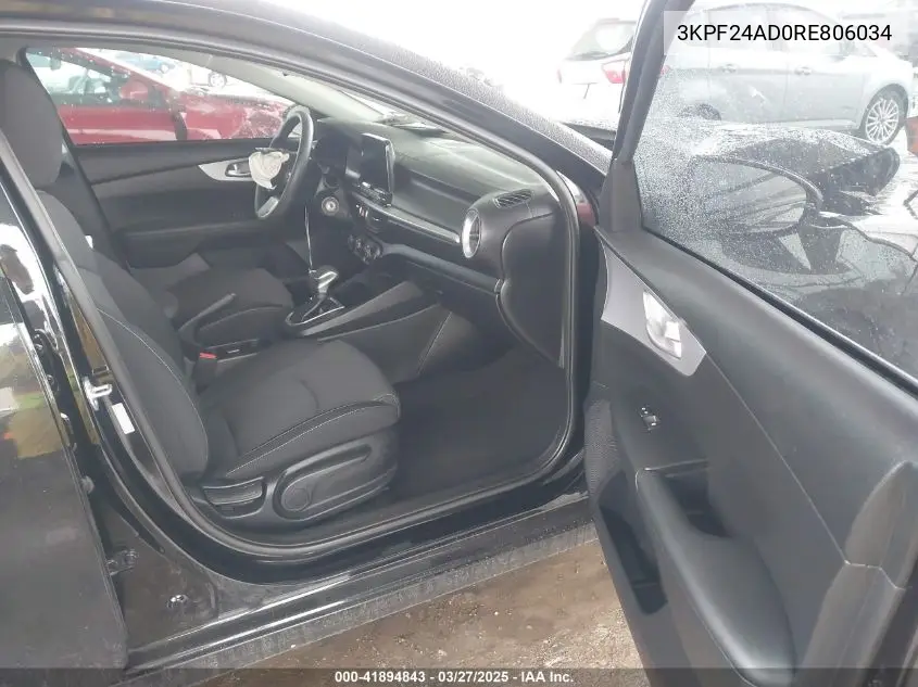2024 Kia Forte Lx VIN: 3KPF24AD0RE806034 Lot: 41894843