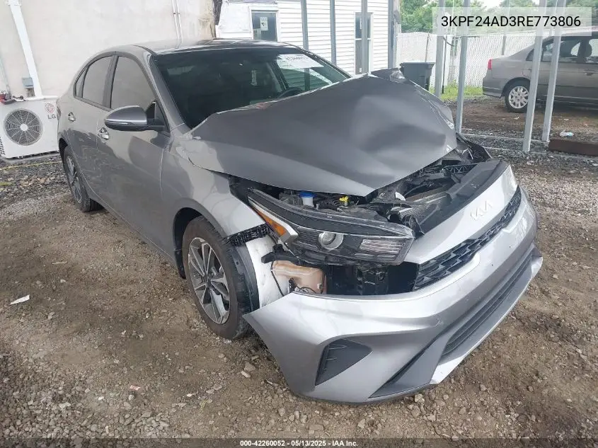 2024 Kia Forte Lxs VIN: 3KPF24AD3RE773806 Lot: 42260052