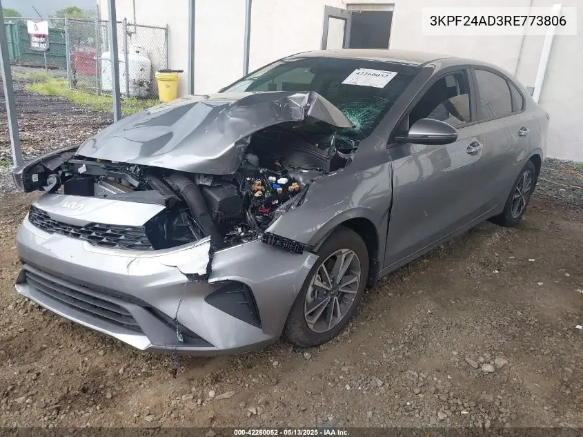 2024 Kia Forte Lxs VIN: 3KPF24AD3RE773806 Lot: 42260052