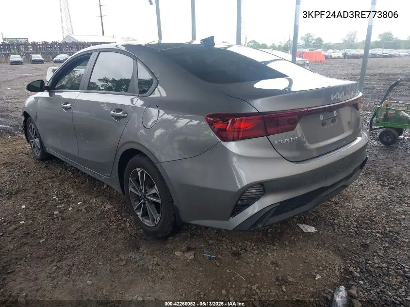 2024 Kia Forte Lxs VIN: 3KPF24AD3RE773806 Lot: 42260052