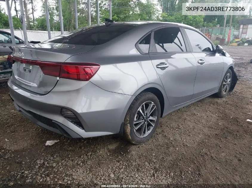 2024 Kia Forte Lxs VIN: 3KPF24AD3RE773806 Lot: 42260052