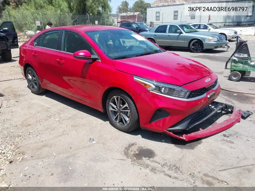 2024 Kia Forte Lxs VIN: 3KPF24AD3RE698797 Lot: 42803573