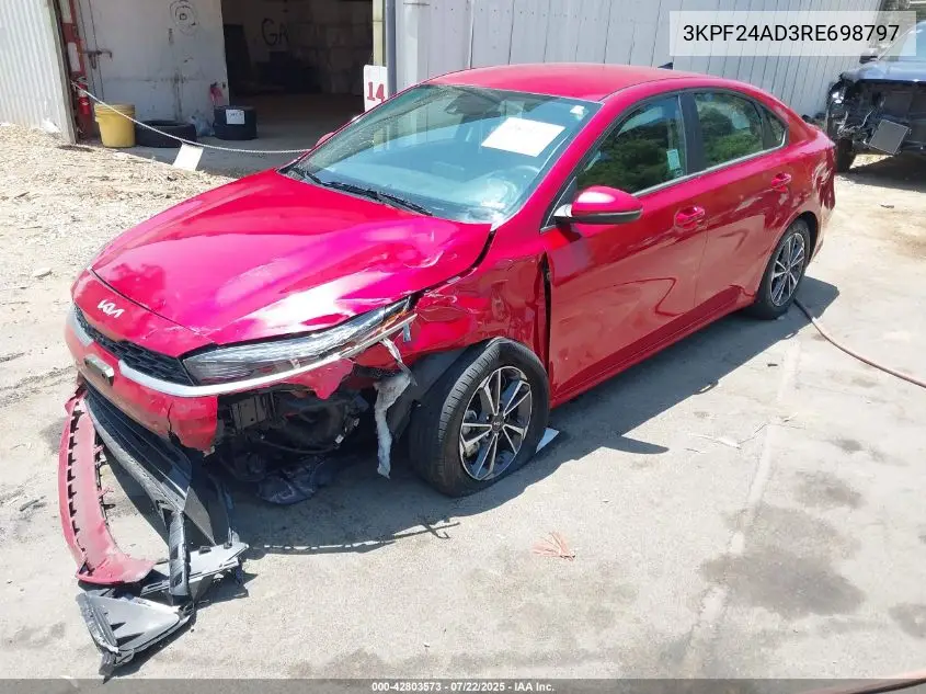 2024 Kia Forte Lxs VIN: 3KPF24AD3RE698797 Lot: 42803573