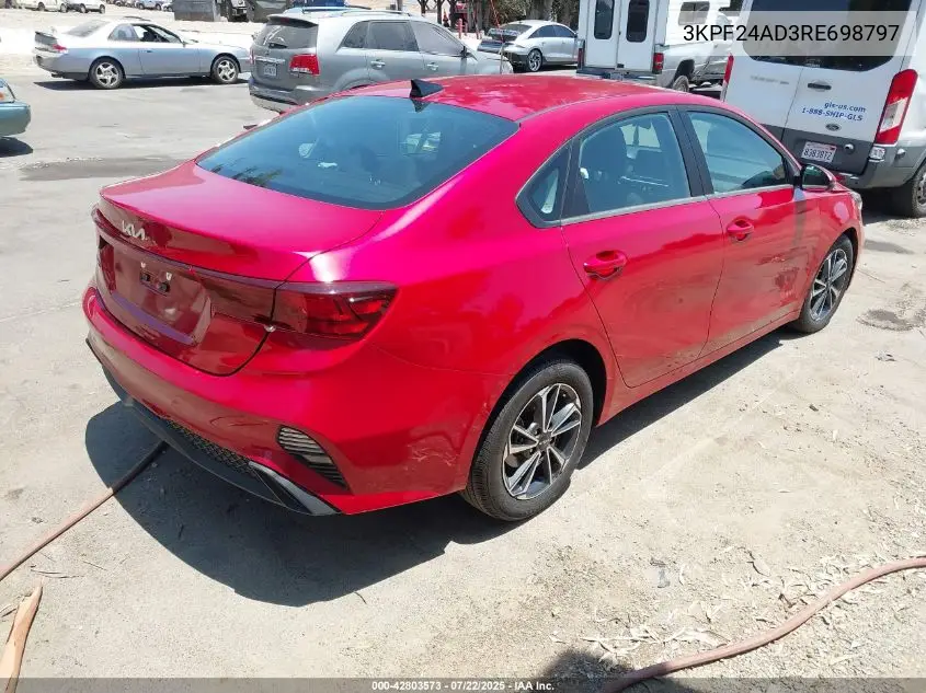 2024 Kia Forte Lxs VIN: 3KPF24AD3RE698797 Lot: 42803573