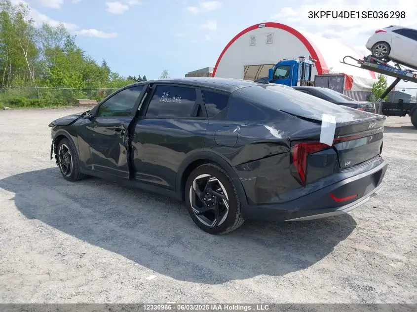 2025 Kia K4 Ex/Ex+ VIN: 3KPFU4DE1SE036298 Lot: 12330986