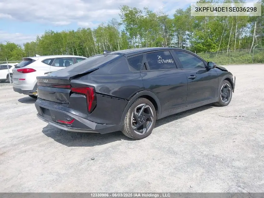 2025 Kia K4 Ex/Ex+ VIN: 3KPFU4DE1SE036298 Lot: 12330986