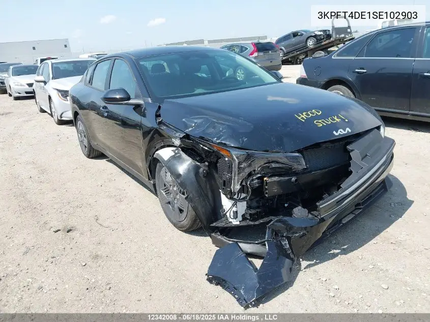 2025 Kia K4 Lx VIN: 3KPFT4DE1SE102903 Lot: 12342008