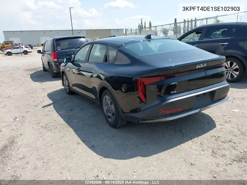 2025 Kia K4 Lx VIN: 3KPFT4DE1SE102903 Lot: 12342008