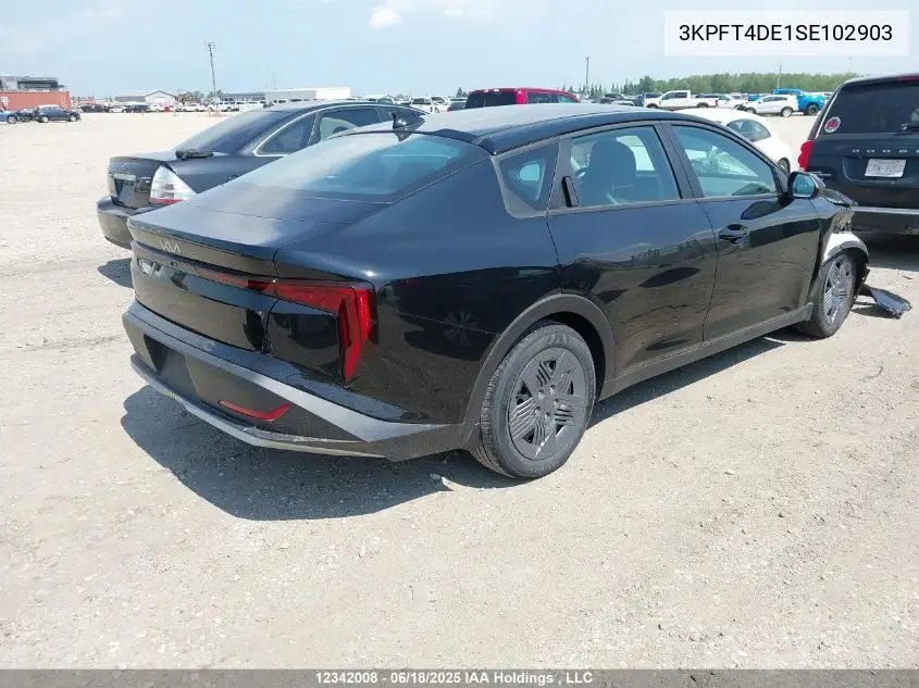 2025 Kia K4 Lx VIN: 3KPFT4DE1SE102903 Lot: 12342008