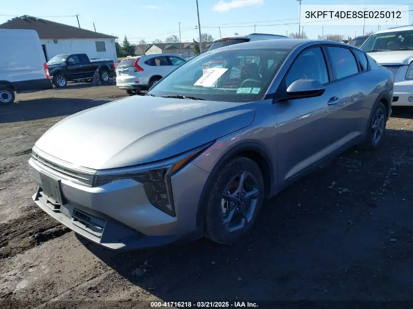 2025 Kia K4 Lxs VIN: 3KPFT4DE8SE025012 Lot: 41716218