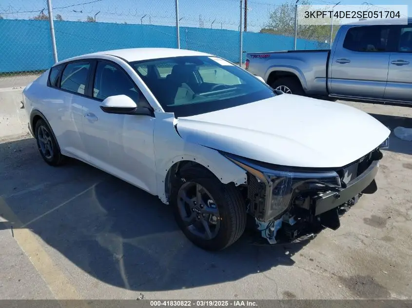 2025 Kia K4 Lxs VIN: 3KPFT4DE2SE051704 Lot: 41830822