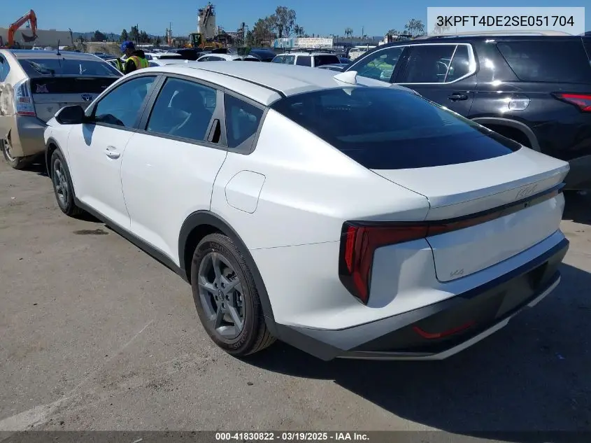 2025 Kia K4 Lxs VIN: 3KPFT4DE2SE051704 Lot: 41830822