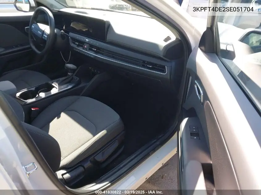 2025 Kia K4 Lxs VIN: 3KPFT4DE2SE051704 Lot: 41830822