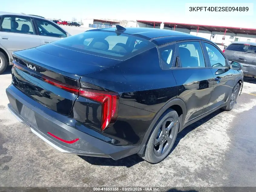 2025 Kia K4 Lxs VIN: 3KPFT4DE2SE094889 Lot: 41853358