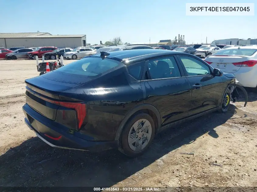 2025 Kia K4 Lx VIN: 3KPFT4DE1SE047045 Lot: 41853543