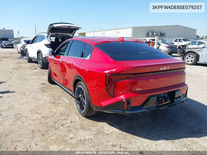 2025 Kia K4 Gt-Line VIN: 3KPFW4DE8SE079207 Lot: 41860479