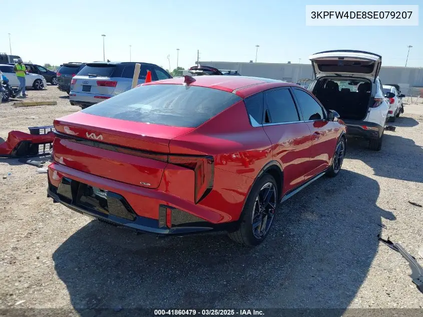 2025 Kia K4 Gt-Line VIN: 3KPFW4DE8SE079207 Lot: 41860479