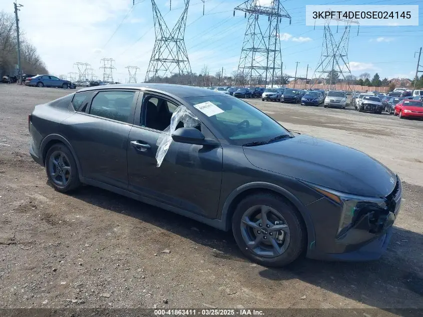 2025 Kia K4 Lxs VIN: 3KPFT4DE0SE024145 Lot: 41863411