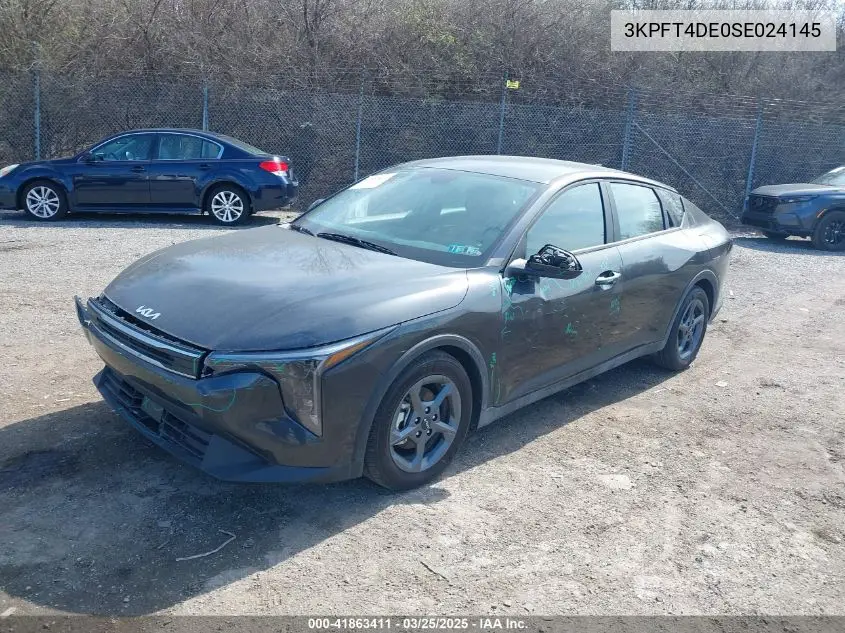 2025 Kia K4 Lxs VIN: 3KPFT4DE0SE024145 Lot: 41863411