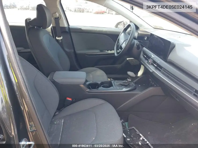 2025 Kia K4 Lxs VIN: 3KPFT4DE0SE024145 Lot: 41863411