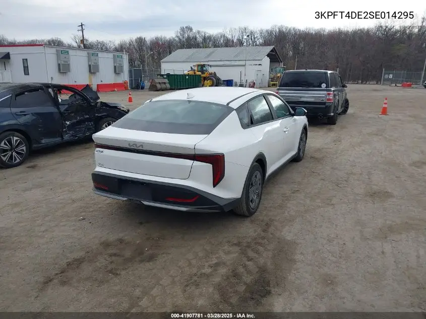 2025 Kia K4 Lx VIN: 3KPFT4DE2SE014295 Lot: 41907781