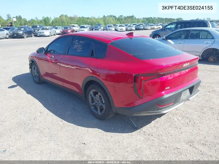2025 Kia K4 Lxs VIN: 3KPFT4DE3SE024155 Lot: 41924821