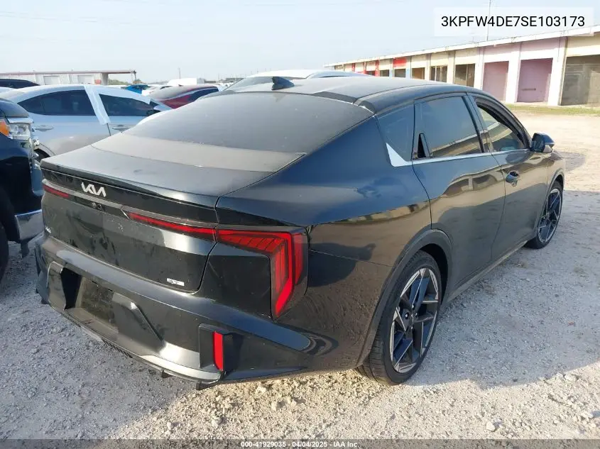 2025 Kia K4 Gt-Line VIN: 3KPFW4DE7SE103173 Lot: 41929035
