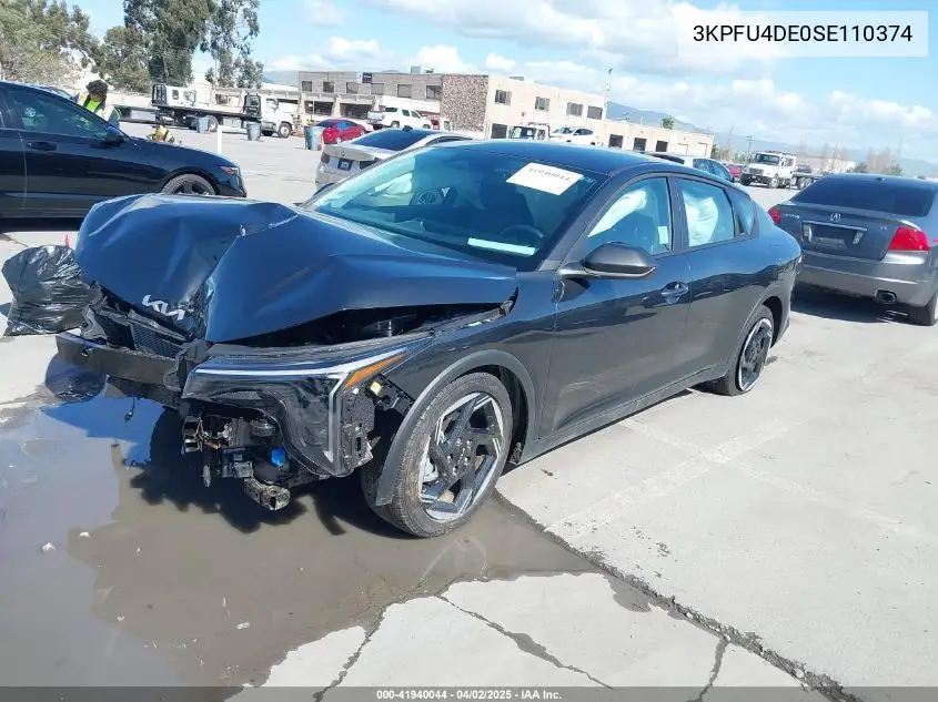 2025 Kia K4 Ex VIN: 3KPFU4DE0SE110374 Lot: 41940044