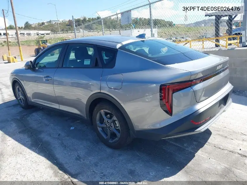 2025 Kia K4 Lxs VIN: 3KPFT4DE0SE026476 Lot: 41956963