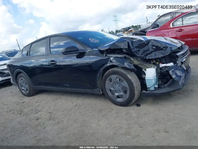 2025 Kia K4 Lx VIN: 3KPFT4DE3SE020459 Lot: 41960194