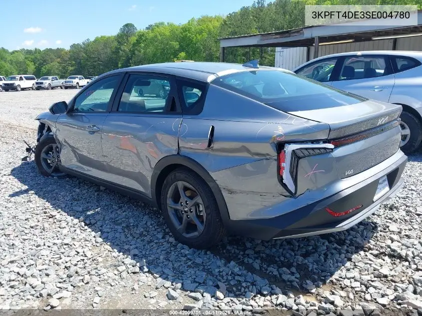 2025 Kia K4 Lxs VIN: 3KPFT4DE3SE004780 Lot: 42009701