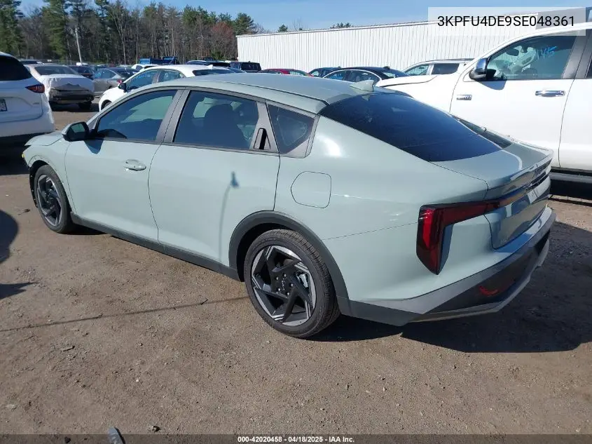 2025 Kia K4 Ex VIN: 3KPFU4DE9SE048361 Lot: 42020458